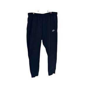 Nike Men's Pants Sportswear Fleece‎ Drawstring Jogger Baggy Athletic Black XXL